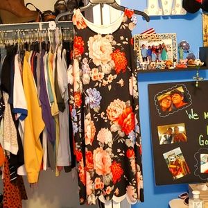 Slip on Floral Dress